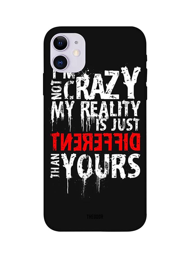 غطاء حماية واقِ لهواتف آيفون 12 من أبل أسود/ أبيض