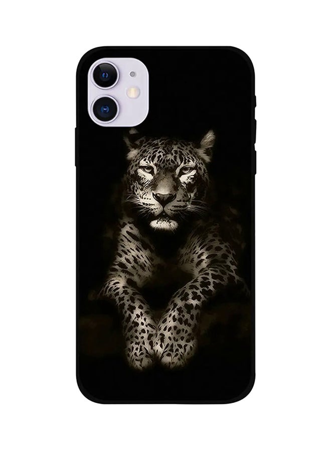 غطاء حماية واقِ لهواتف آيفون 12 من أبل أسود/بني