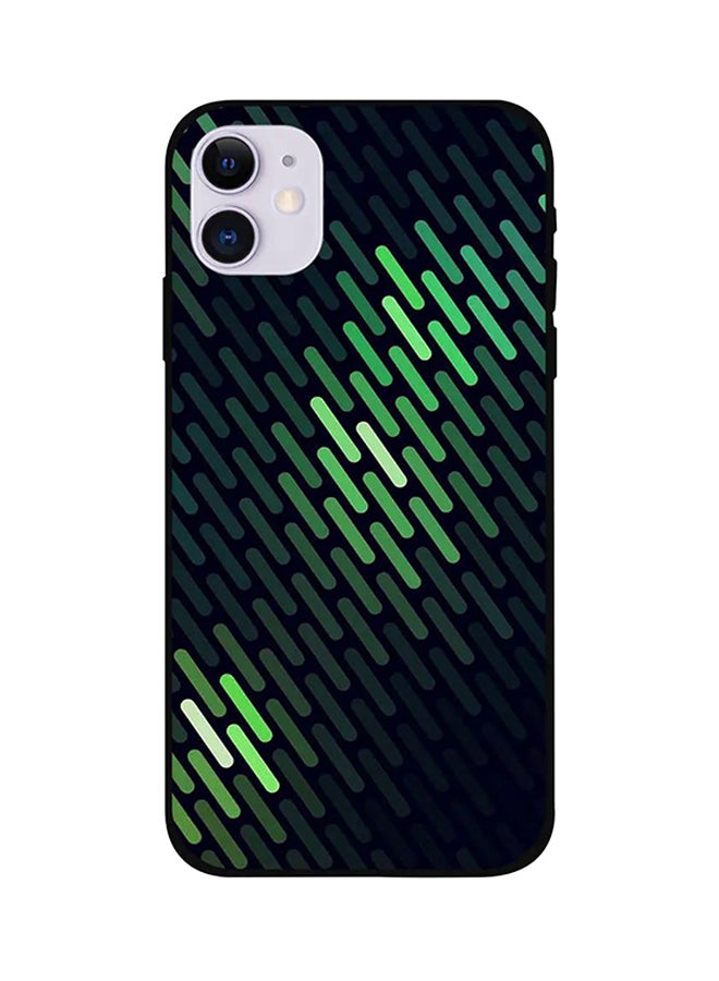 Protective Case Cover for Apple iPhone 12 Black/Green
