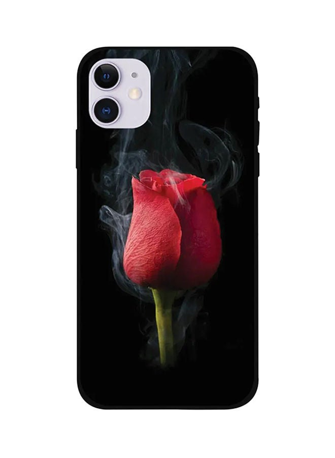 غطاء حماية واقِ لهواتف آيفون 12 من أبل أسود/أحمر