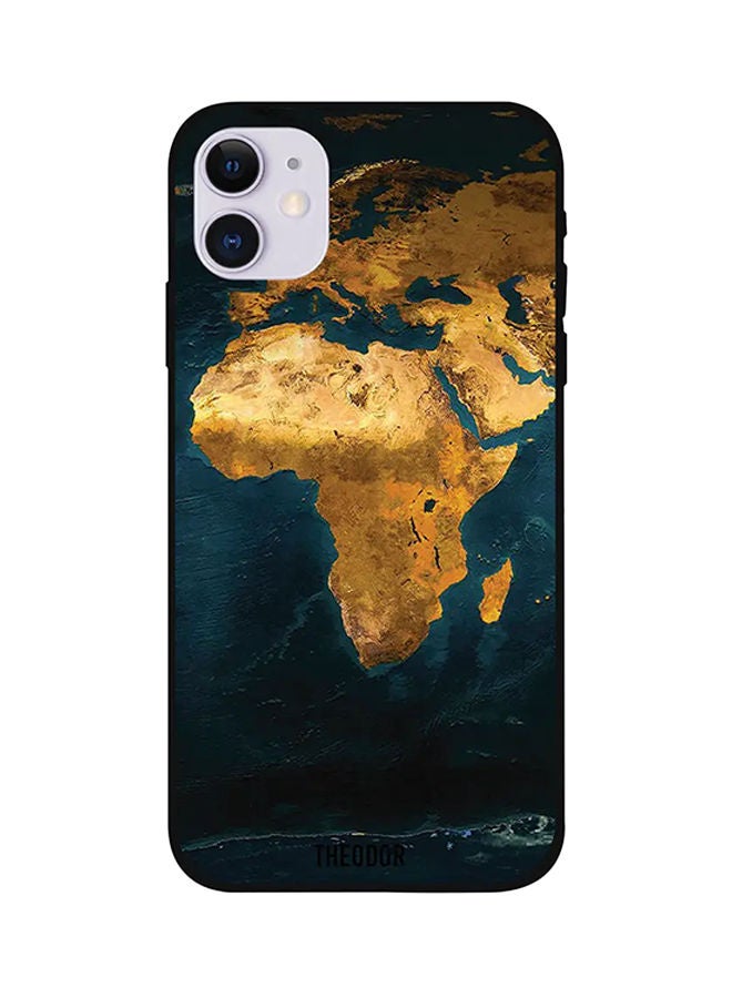 Theodor Protective Case Cover for Apple iPhone 12 Gold/Blue