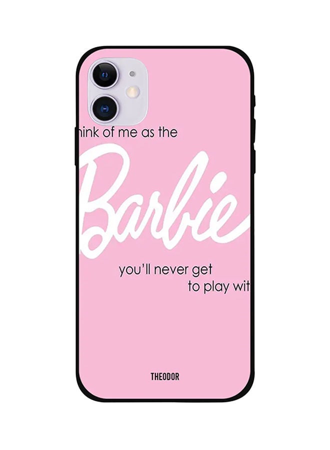 Theodor - Protective Case Cover for Apple iPhone 12 Mini Pink/White/Black - Image 1