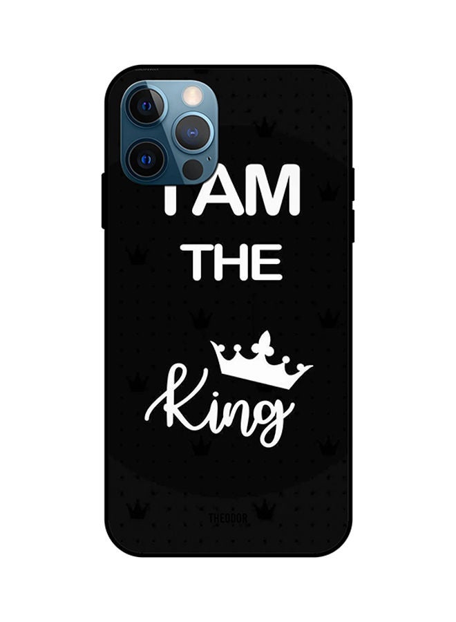 غطاء حماية واقٍ لهاتف أبل آيفون 12 برو ماكس أبيض/ أسود