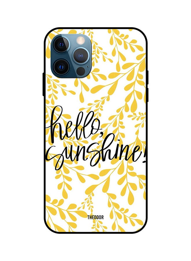 غطاء حماية واقٍ لهاتف أبل آيفون 12 برو أبيض/ أصفر/ أسود