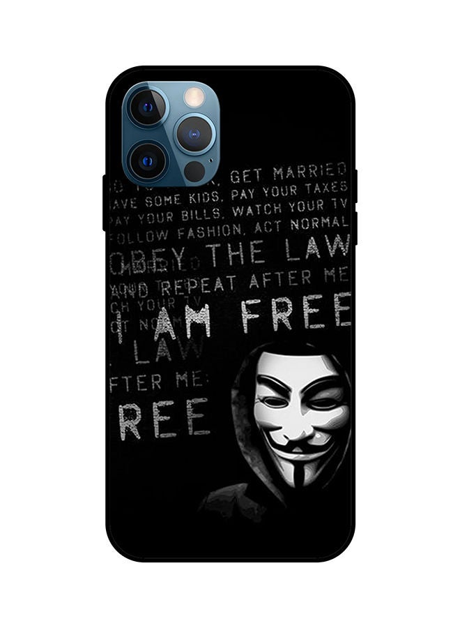 غطاء حماية واقٍ لهاتف أبل آيفون 12 برو أسود/ أبيض