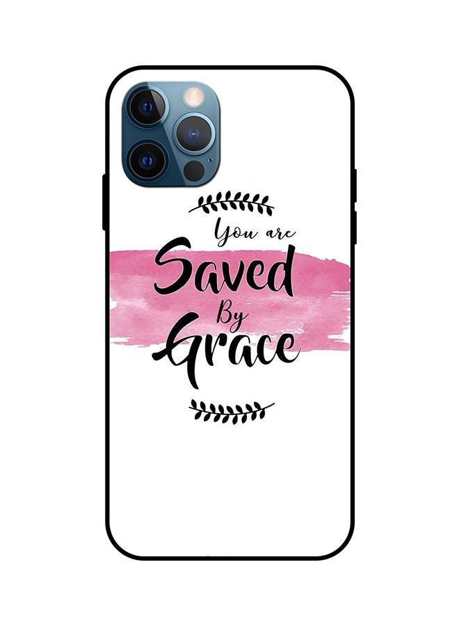 Protective Case Cover For Apple iPhone 12 Pro White/Pink