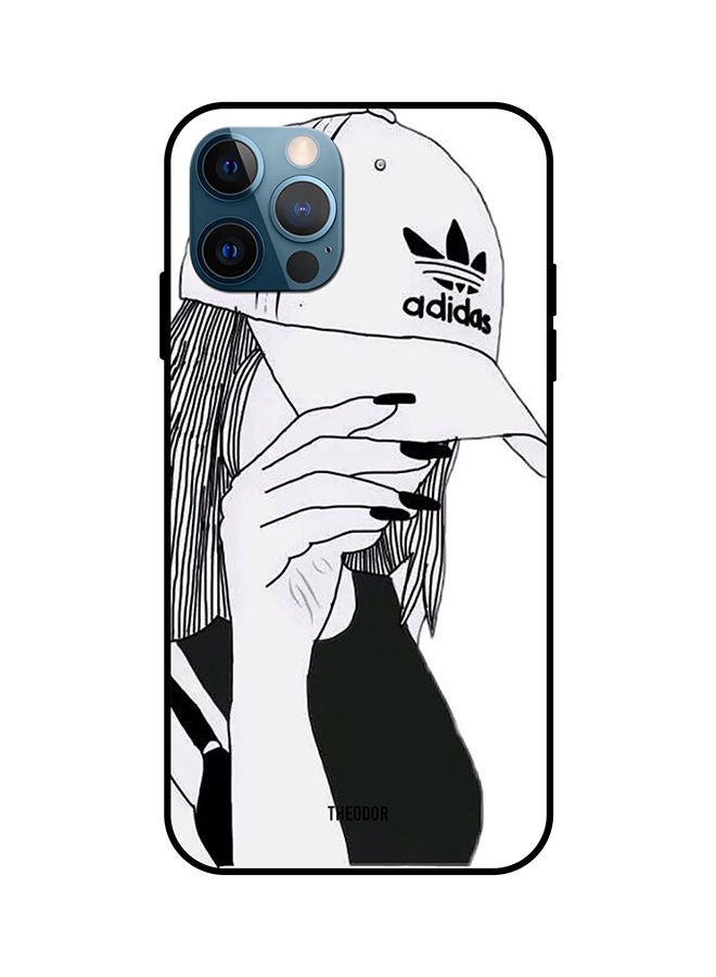 Protective Case Cover For Apple iPhone 12 Pro Max Black/white