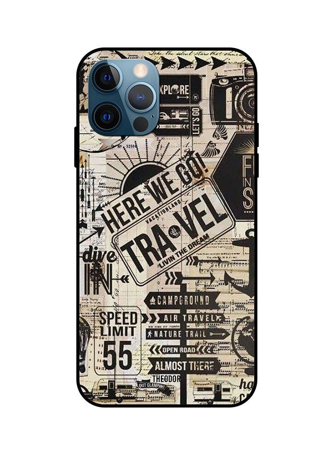 Protective Case Cover for iPhone 12 Pro Max Brown/Black