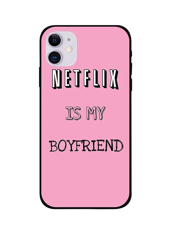 غطاء حماية واق لهاتف أبل آيفون 12 ميني وردي/ أبيض