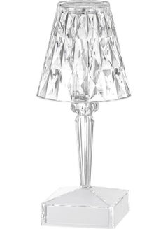 Acrylic Diamond Table Lamp White