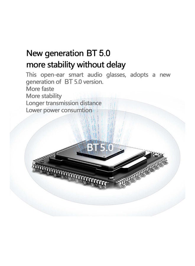 نظارة شمسية بإطارٍ مُربّع مع تقنية البلوتوث طراز V8709_P - Image 3