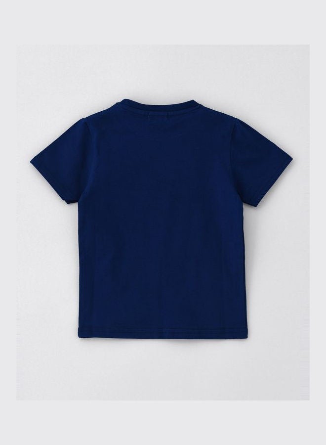 JAM Stylish Printed T-Shirt Navy/White/Orange - Image 2