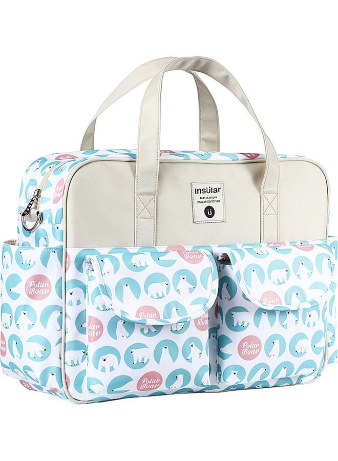 Polar Bear Printed Baby Diaper Handbag - v1623664296/N48146521A_1