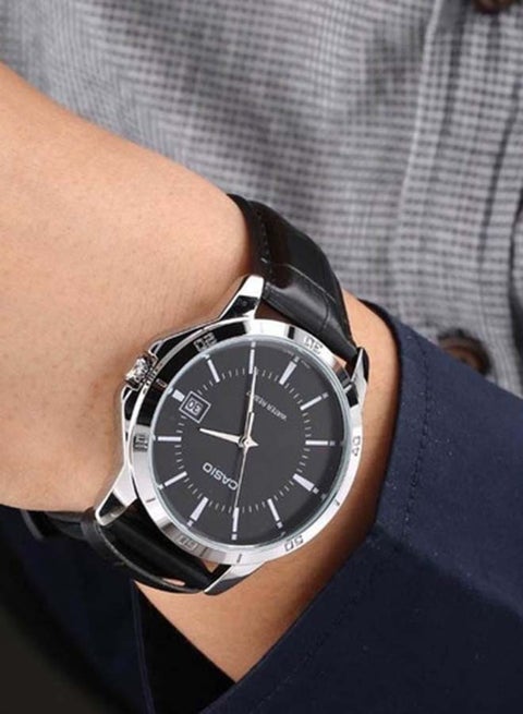 CASIO Women's Leather Quartz Analog Watch LTP-V004L-1AUDF 30 mm