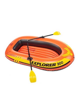 INTEX Explorer 300 Inflatable Boat Set For Person 211 x 117 x