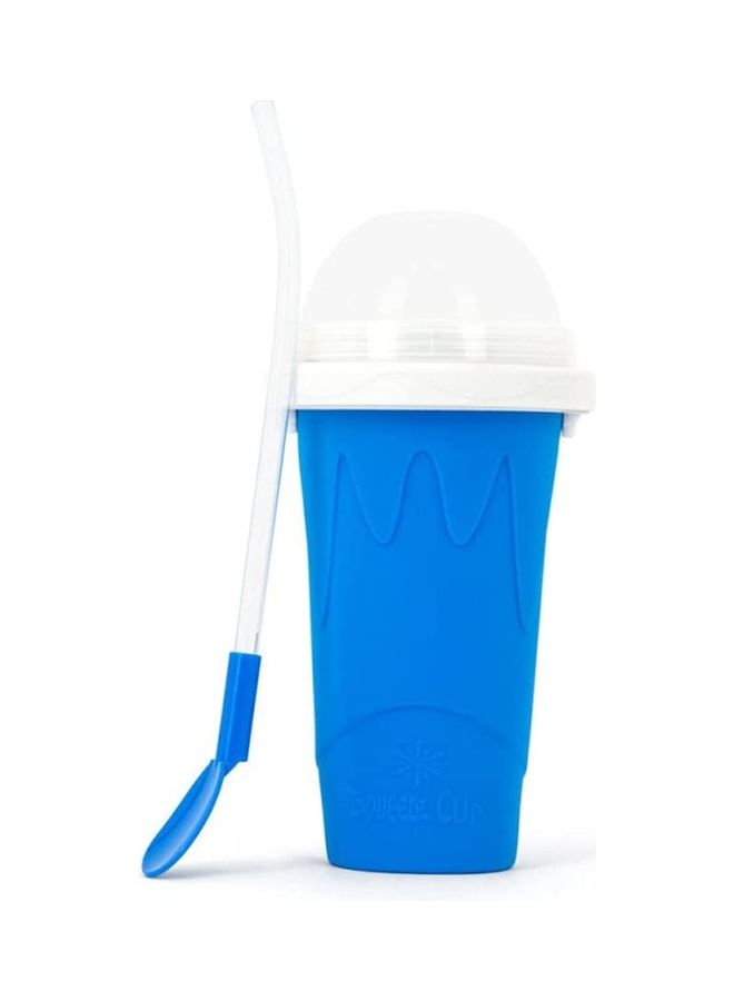 كوب سلَش مع مصاصة – 200 مل | صنع المشروبات المثلجة بسهولة ومتعة أزرق/شفاف