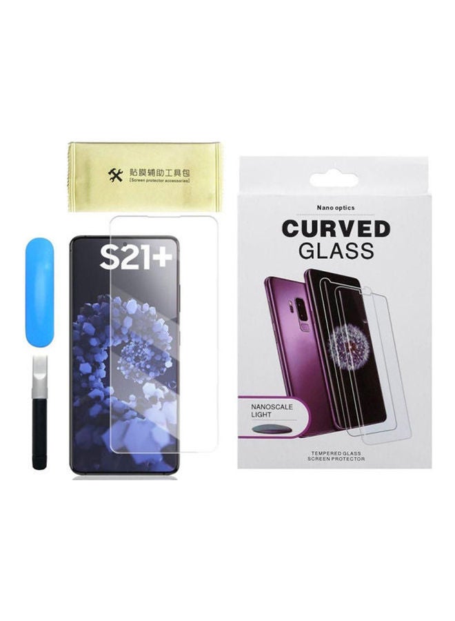 For Samsung Galaxy S21 Plus S21 Plus es Nano Optics Uv Light Curved Glass Screen Protector Full Glue Clear