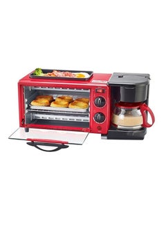 Cyber 3 In 1  Breakfast Maker 9 L 1250 W CYBO-345 Red  - Image 1