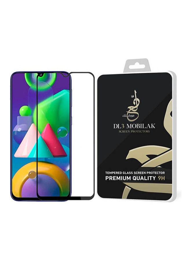 لاصقة حماية للشاشة 5D بإطار كامل من دلع موبايلك لهاتف سامسونج جالاكسي M21/ ‏M21S أسود/شفاف