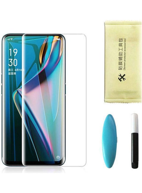 For Oppo Reno 5 Pro Nano- Uv Lightcurved Glass Screen Protector- Full Glue Clear