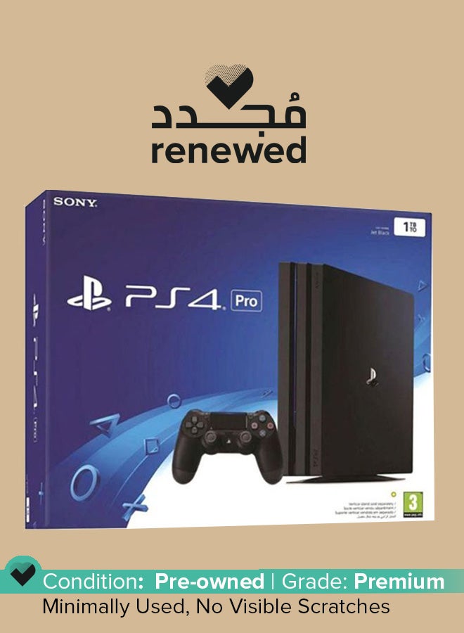 سوني مُجدد - جهاز ألعاب بلايستيشن 4 برو بسعة 1 تيرابايت  - Image 1