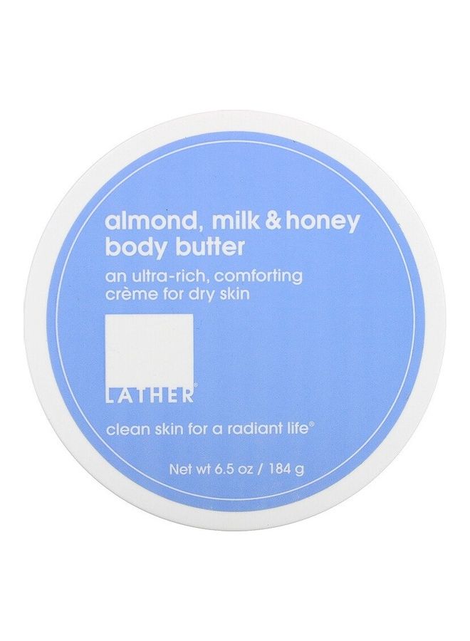 LATHER - Almond Milk And Honey Body Butter Beige 184grams - Image 1