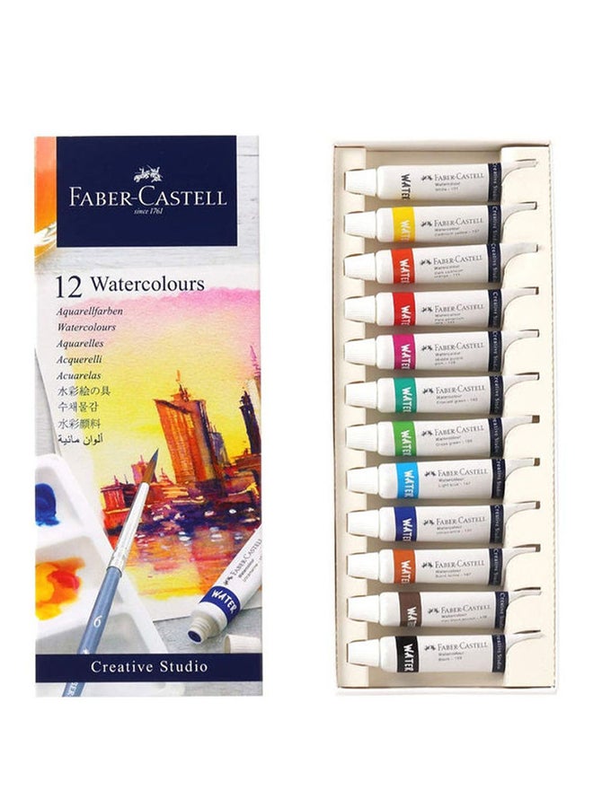FABER-CASTELL 12-Piece Watercolours Tube Multicolour - Image 1