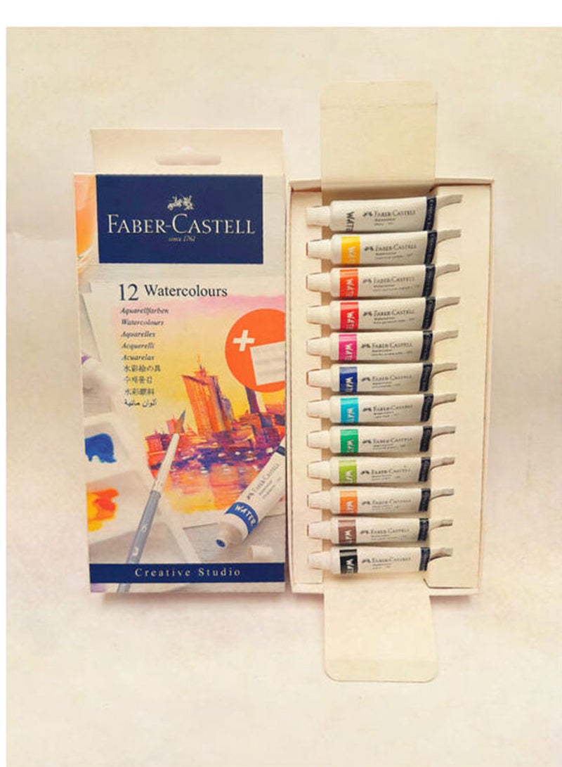 FABER-CASTELL 12-Piece Watercolours Tube Multicolour - Image 3