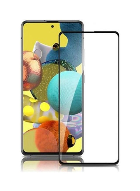 5D Tempered Glass Screen Protector For Samsung Galaxy A52 Black-Clear