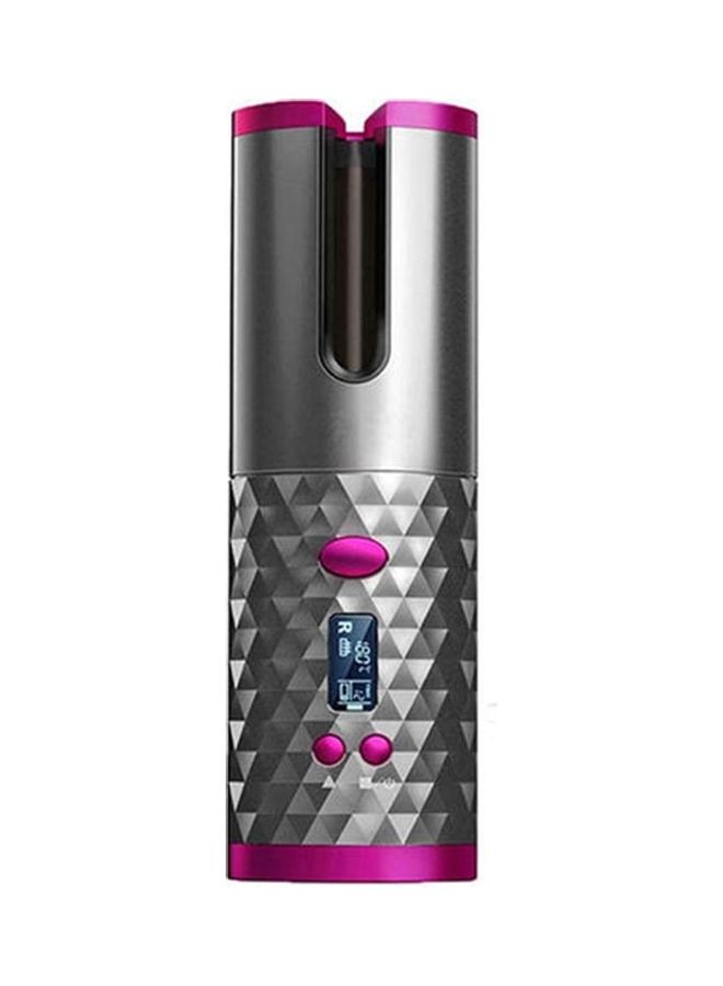 Cordless Automatic Hair Curler Silver/Pink/Black - Image 1