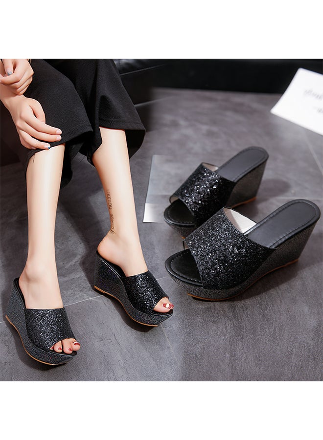 Wedge Sandals Black  - Image 4