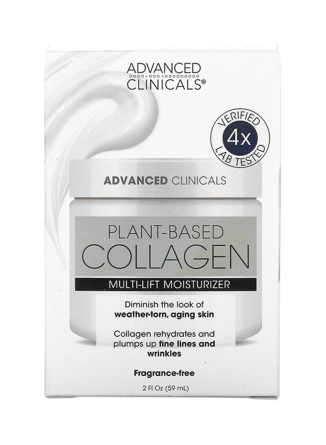 Advanced Clinicals Plant Based Collagen Multi Lift Moisturizer White 59ml  - Image 2