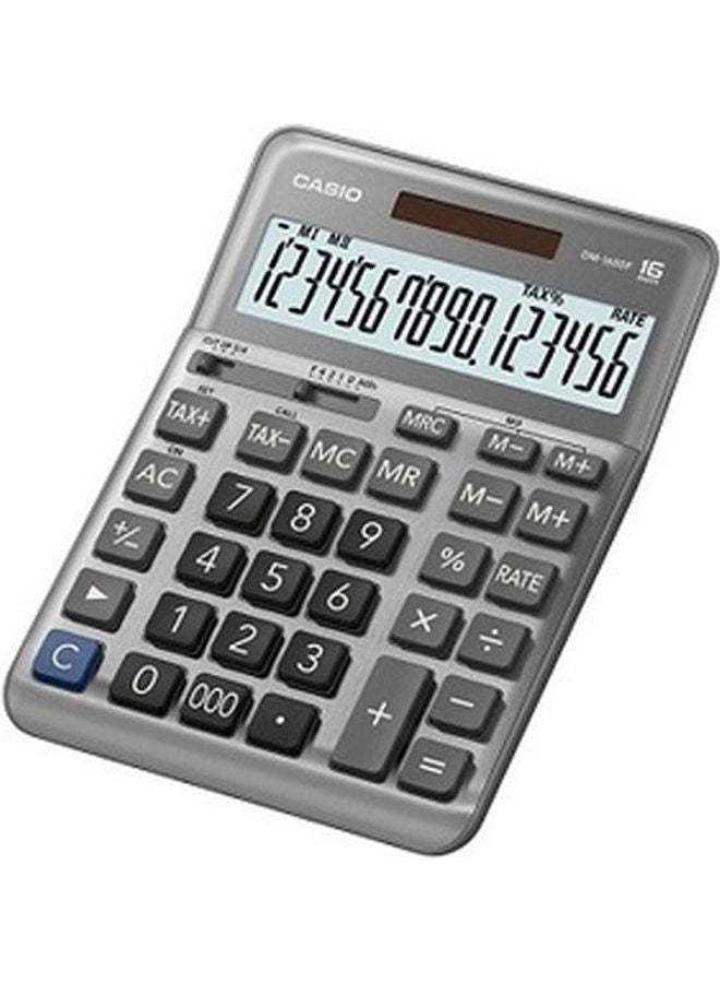CASIO DM-1600F  Calculator Grey