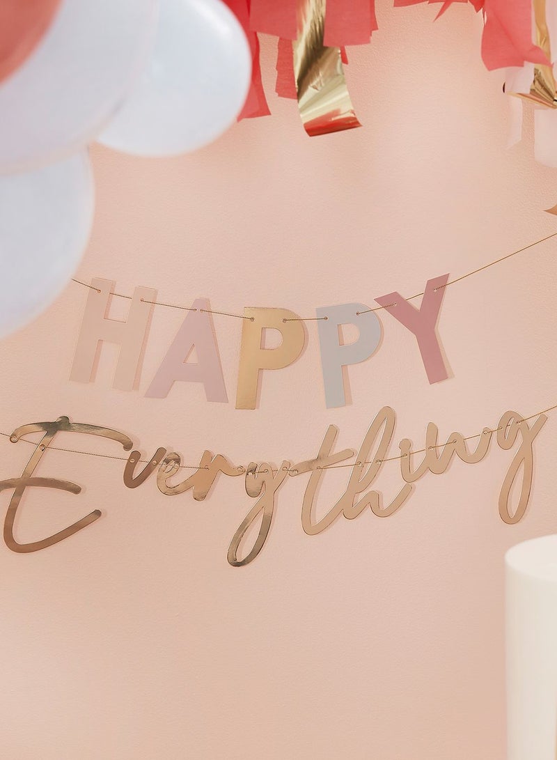 Ginger Ray 2-Piece Happy Everything Party Bunting - Image 2
