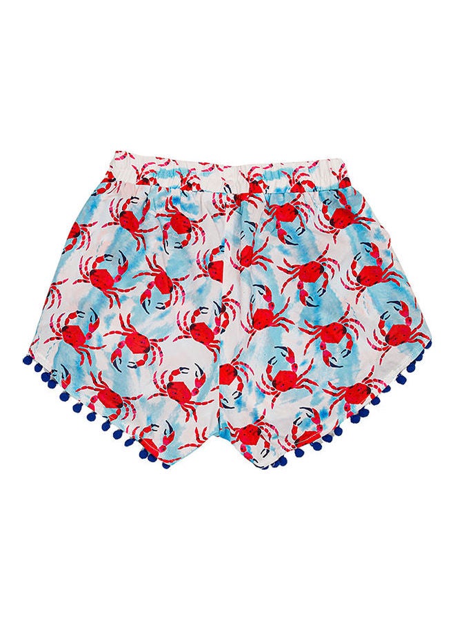 Biggdesign Printed Casual Shorts Red/Blue/White - Image 2