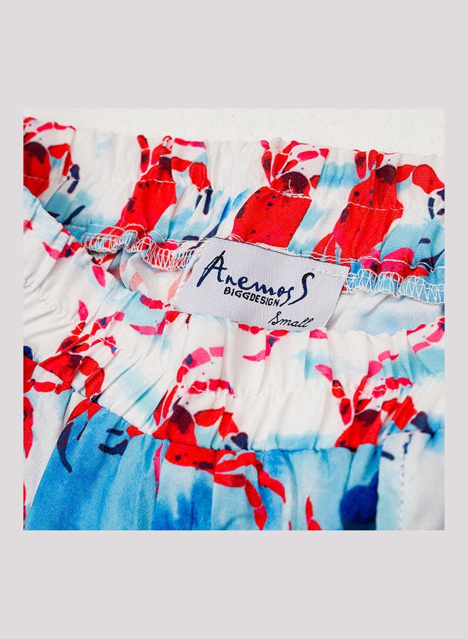 Biggdesign Printed Casual Shorts Red/Blue/White - Image 4