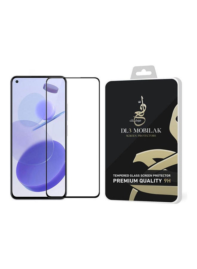 لاصقة حماية للشاشة بتصنيف 5D كاملة بإطار لهاتف شاومي مي 11 لايت من دلع موبايلك أسود/شفاف