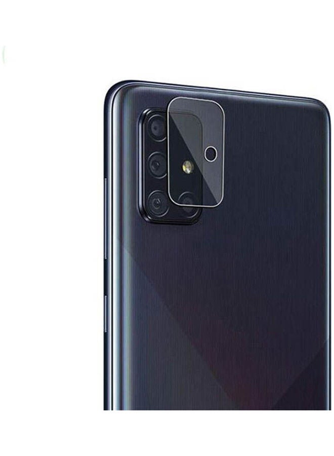 9H For Samsung Galaxy A71 Lens Camera Screen Protecor Glass Flexable Hd 0.42M With Nano Technology- Clear