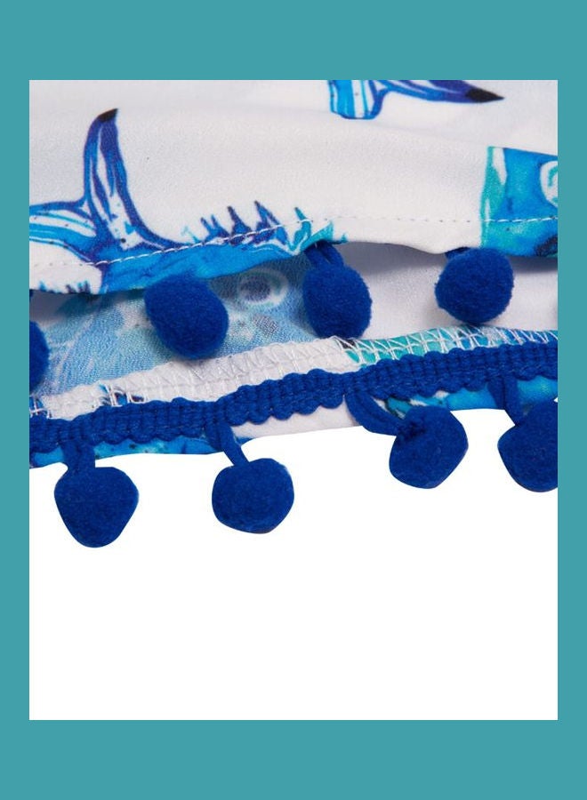 Biggdesign Printed Casual Shorts Blue/White - Image 4