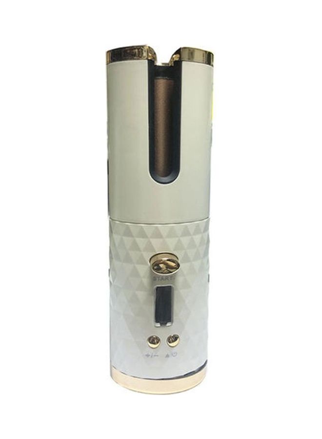 Rechargeable Automatic Hair Curler White/Black/Silver - Image 1