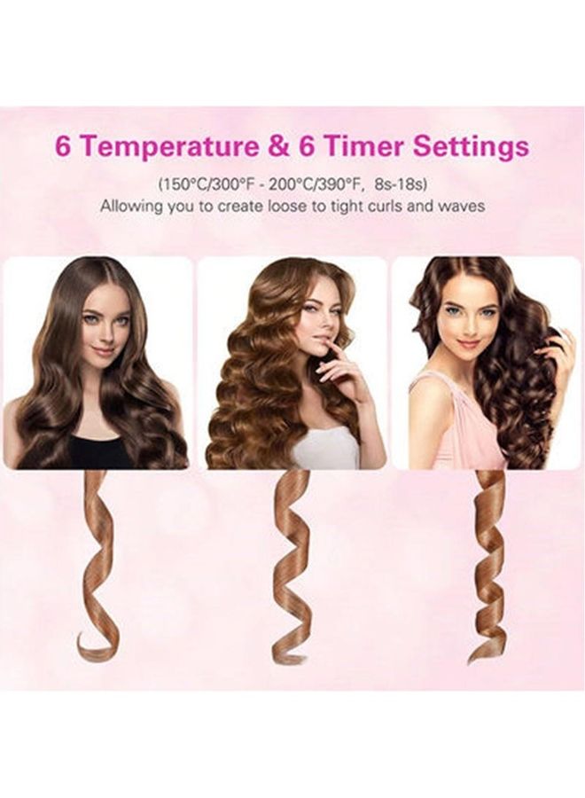 Rechargeable Automatic Hair Curler White/Black/Silver - Image 2
