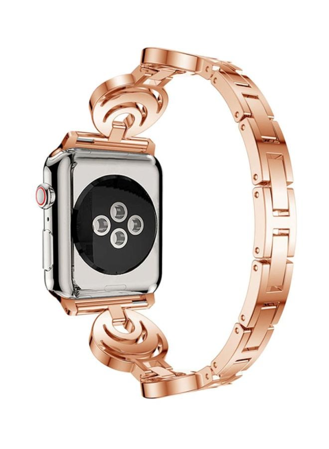 Voberry Replacement Band For Apple Watch Series 4 44mm Rose Gold - Image 2