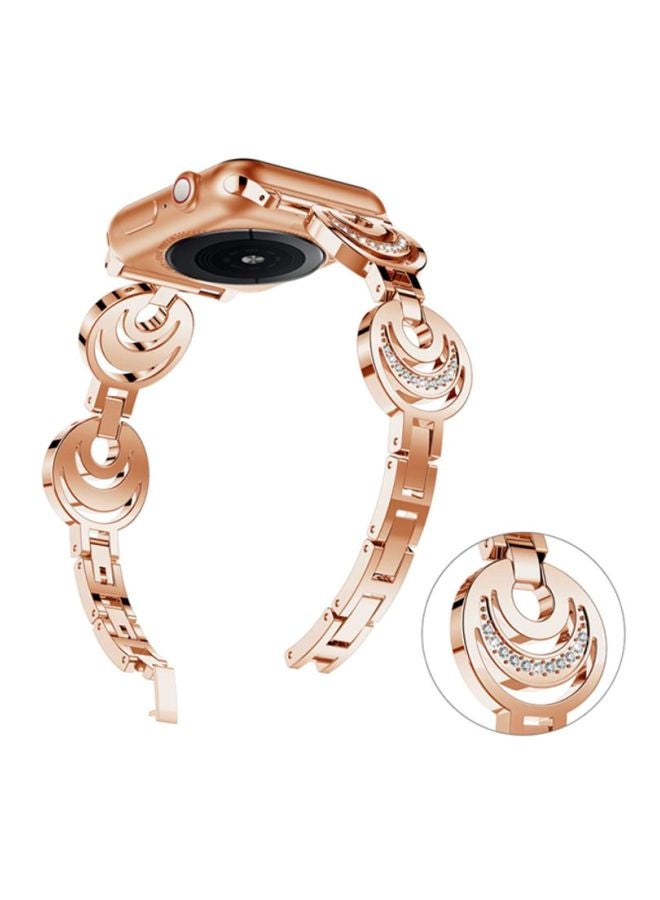 Voberry Replacement Band For Apple Watch Series 4 44mm Rose Gold - Image 3