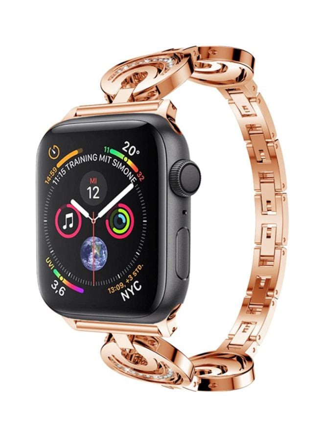 Voberry Replacement Band For Apple Watch Series 4 44mm Rose Gold - Image 4