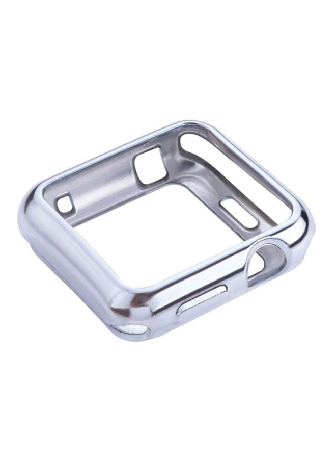 Voberry Ultra-Slim Protective Case Cover For Apple Watch Series 1/2/3 42mm Silver - Image 1