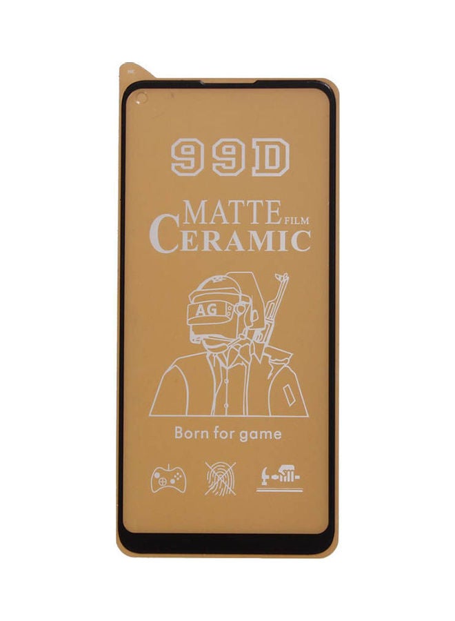 99D Ceramic Matte Screen Protector For Samsung Galaxy M11 Black-Clear