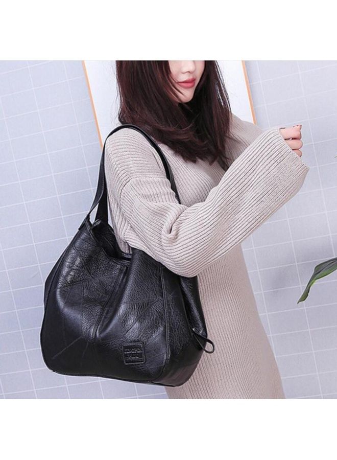 Hollow Double Frilled Hobo Black  - Image 3