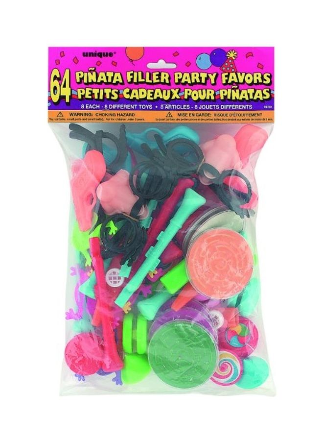 Unique 64-Piece Pinata Filler Party Favors