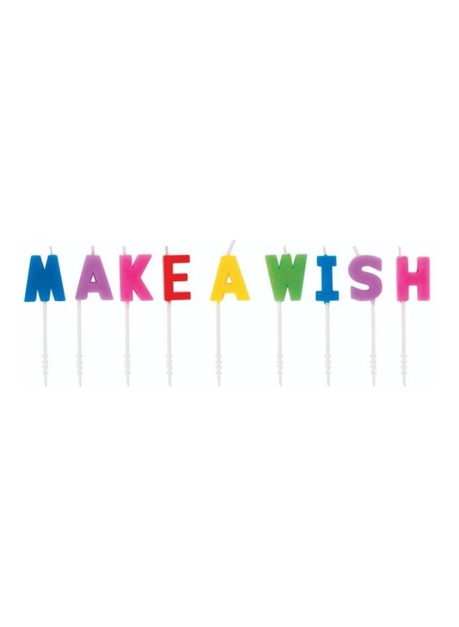 يونيك 9-Piece Make A Wish Birthday Candles