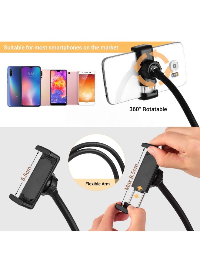 ANDOER - 3.5 Inch Clip-On Mini USB Ring Light With Phone Holder Black/Gold/White - Image 1